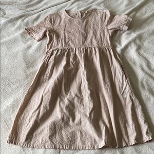 [roolee] blush pink linen dress